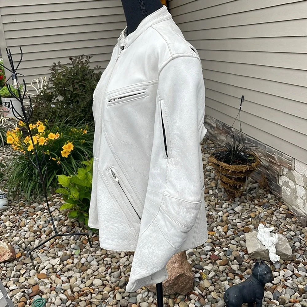 Women’s size extra large leather riding jacket with removable quilted shell - Picture 2 of 15